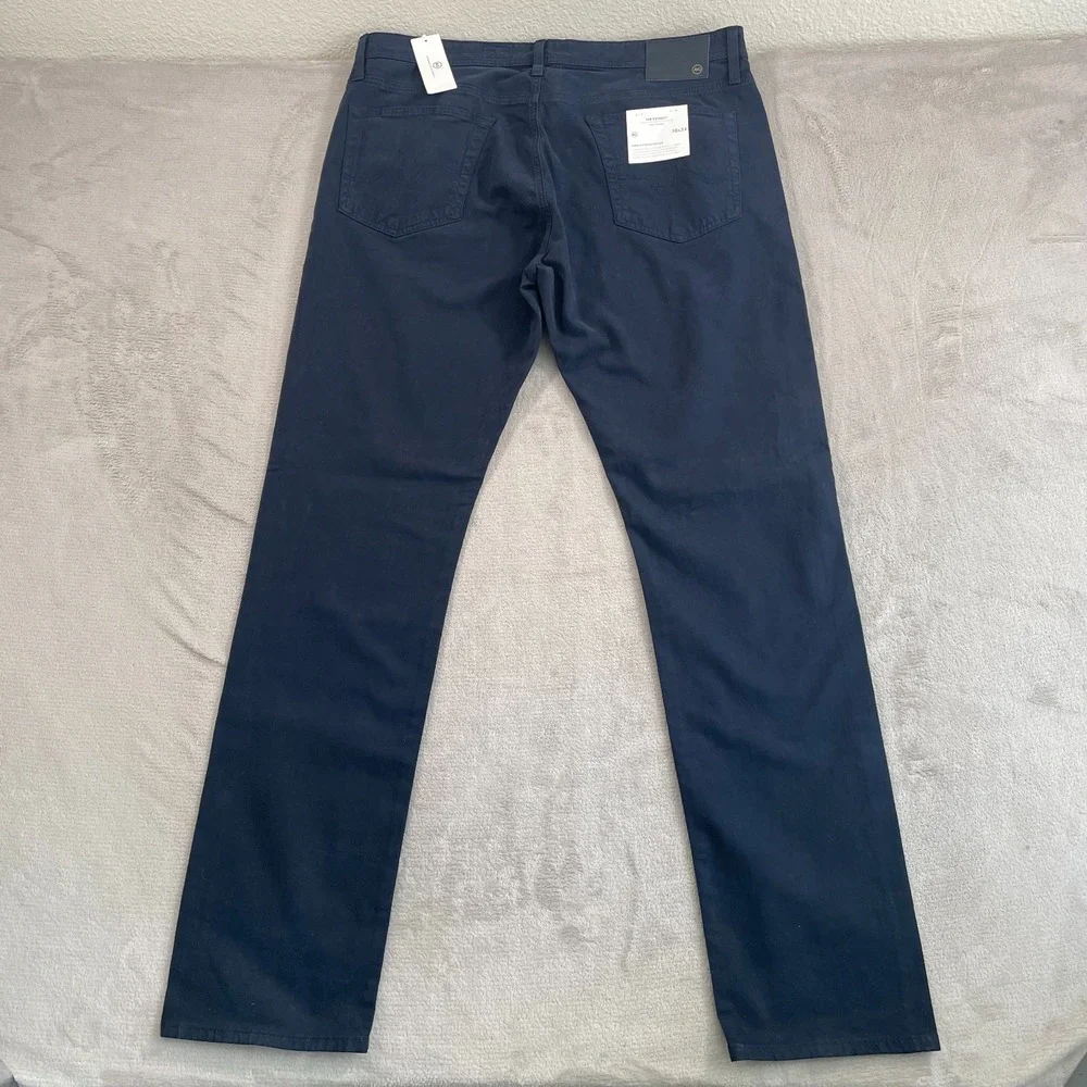 AG Adriano Goldschmied Everett Slim‎ Straight Leg  Jeans Men 38x35 Blue NWT $198